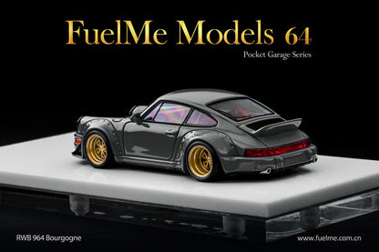 FuelMe Models 1:64 Porsche RWB 964 "Bourgogne" Grey