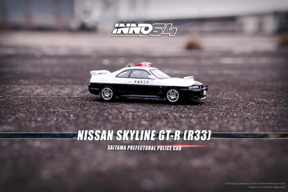 Inno64 1:64 Nissan Skyline GT-R R33 Saitama Prefectural Japan Police Car