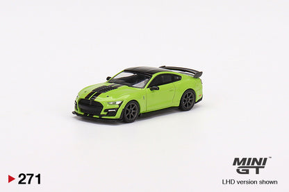 MiniGT X Tarmac Works Ford Mustang Shelby GT500 Grabber Lime Shmee 150 Collection #271