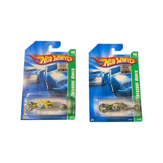 Hot Wheels 2007 Treasure Hunt & Super Treasure Hunt 06/12 Hammer Sled Pair Factory Sealed