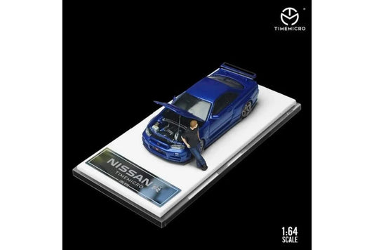 Time Micro 1:64 Nissan Skyline GT-R R34 "Tribute to Classics" Blue - Fast & Furious