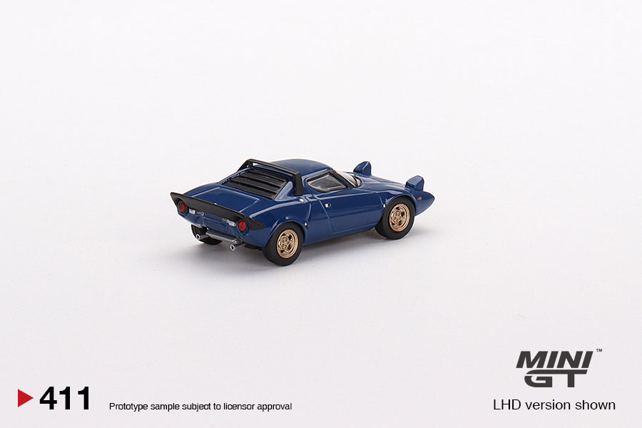 MiniGT 1:64 Lancia Stratos HF Stradale Bleu Vincennes MiJo Exclusive #411