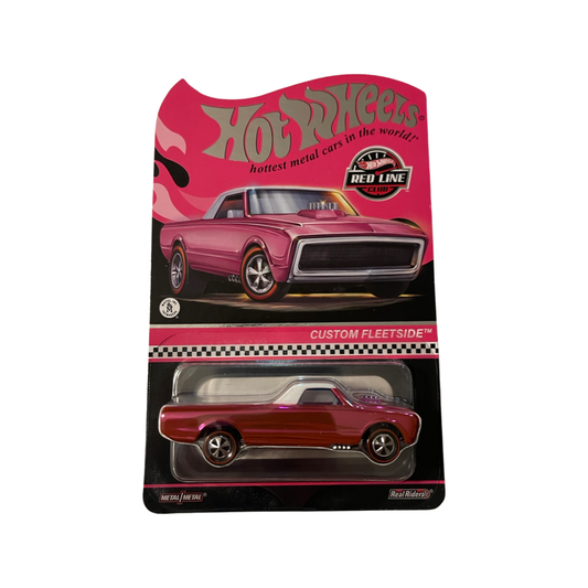 Hot Wheels 2022 Red Line Club RLC Exclusive Custom Fleetside Pink