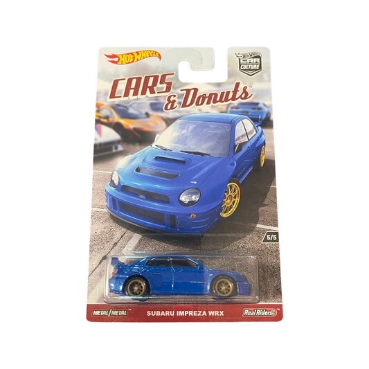 Hot Wheels 2017 Premium Car Culture Cars & Donuts Subaru Impreza WRX Blue