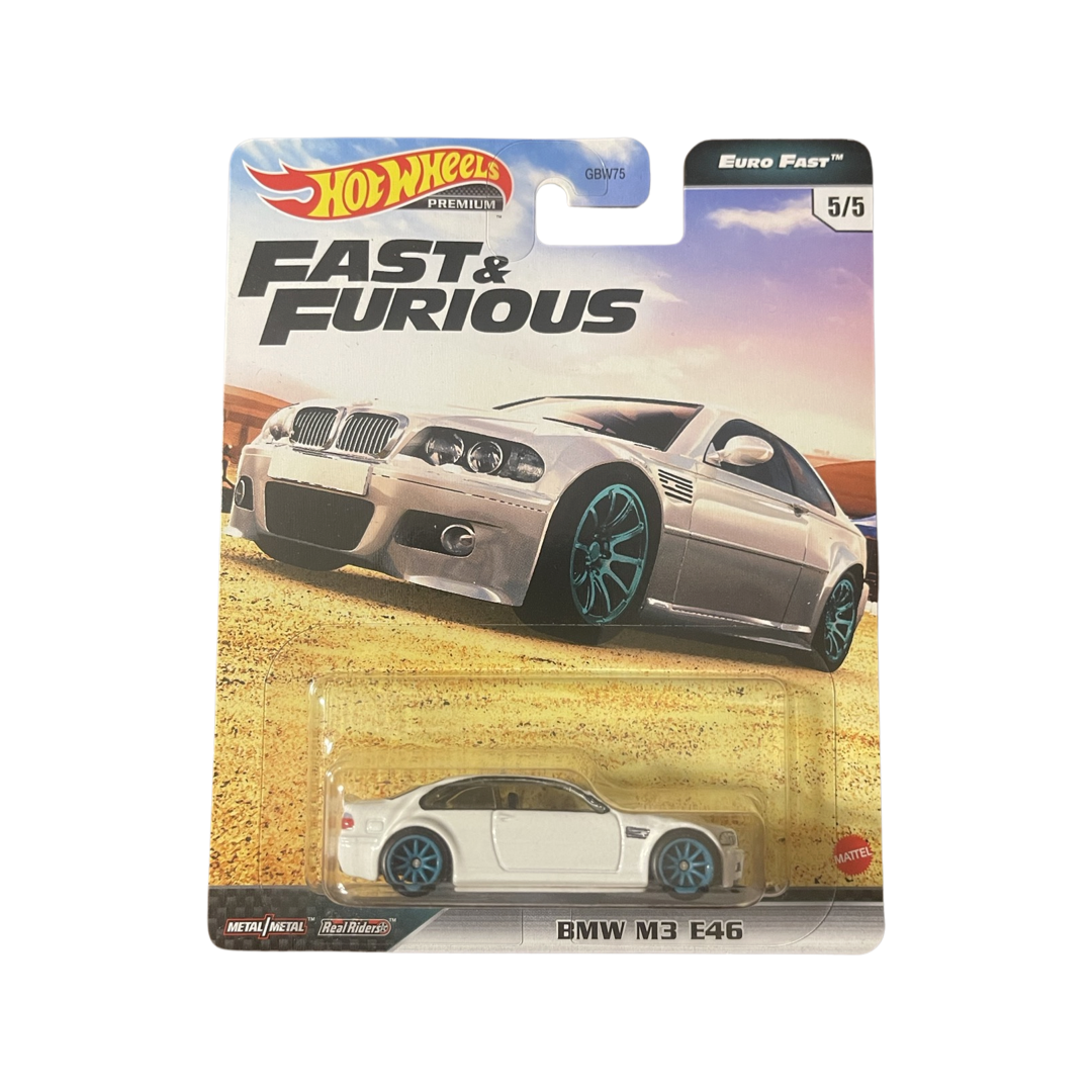 Hot Wheels Premium 1:64 Fast & Furious Euro Fast BMW M3 E46 White