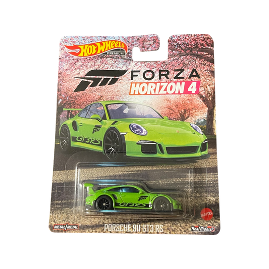 Hot Wheels Premium Retro Forza Horizon 4 Porsche 911 GT3 RS Green