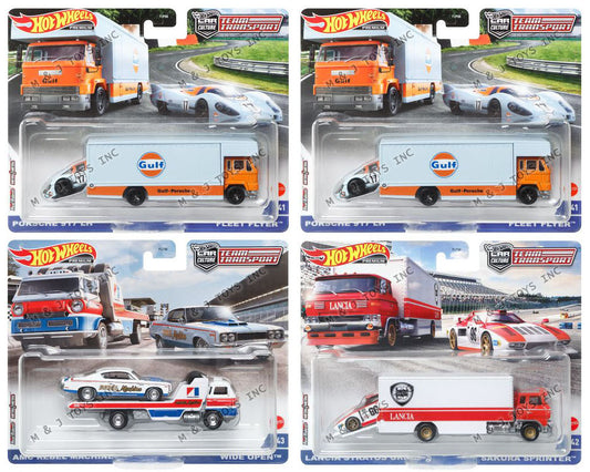 Hot Wheels Premium Team Transport Q Sealed Case 4pcs (2022)