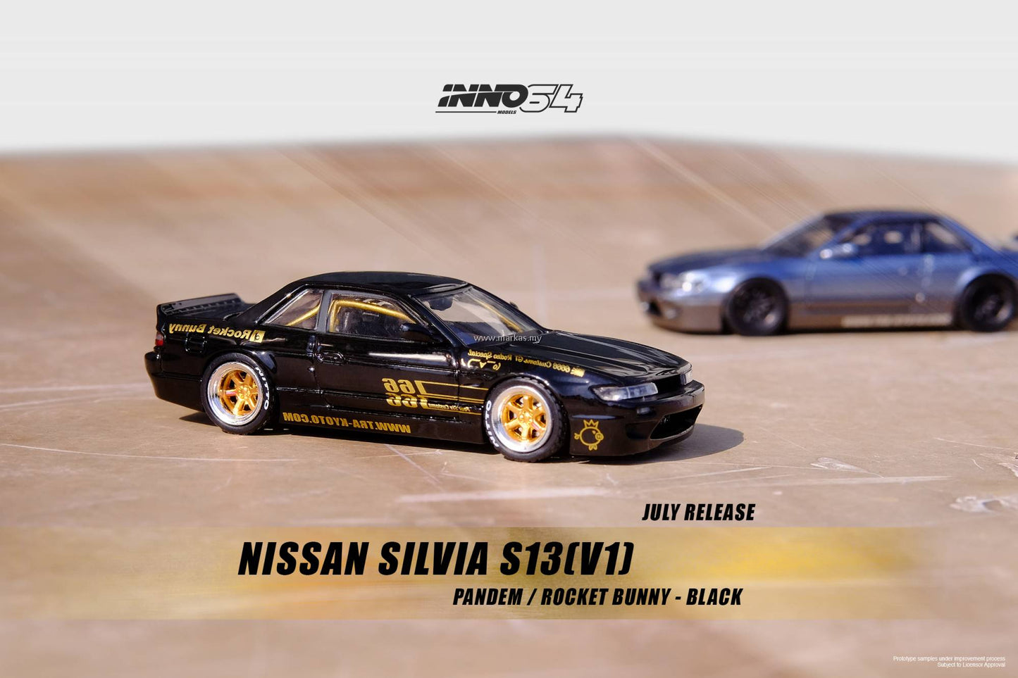 Inno64 1:64 Nissan Silvia S13 Pandem Rocket Bunny V1 Black