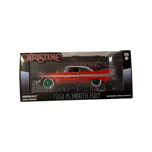 Greenlight 1:24 Hollywood Green Machine Christine 1958 Plymouth Fury