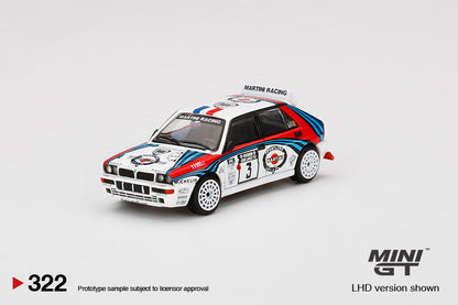 MiniGT Lancia Delta HF Integrale Evoluzione 1992 Rally 1000 Lakes Winner #3 MiJo Exclusive #322