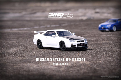 Inno64 1:64 Nissan Skyline GT-R (R34) V-Spec II N1 White