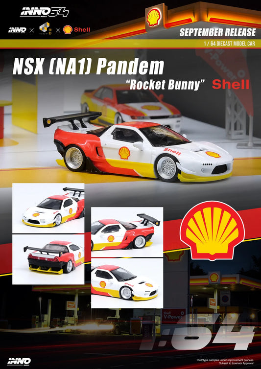 Inno64 1:64 x Tiny x Shell Honda NSX (NA1) Pandem Rocket Bunny