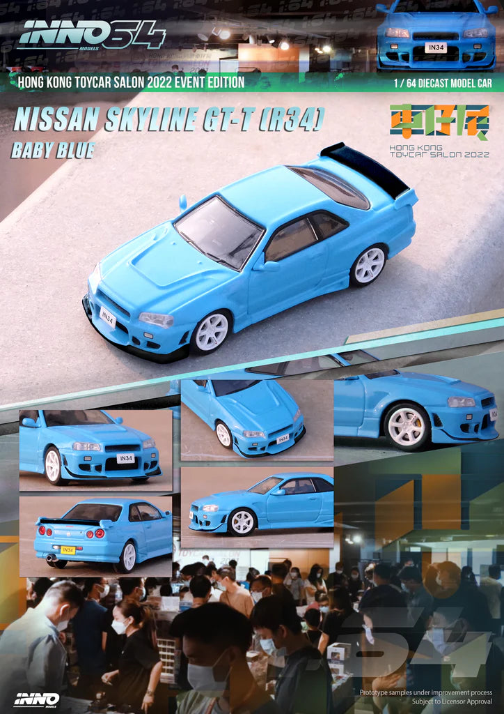 Inno64 1:64 Nissan Skyline GT-R R34 Hong Kong Toycar Salon 2022 Event Edition