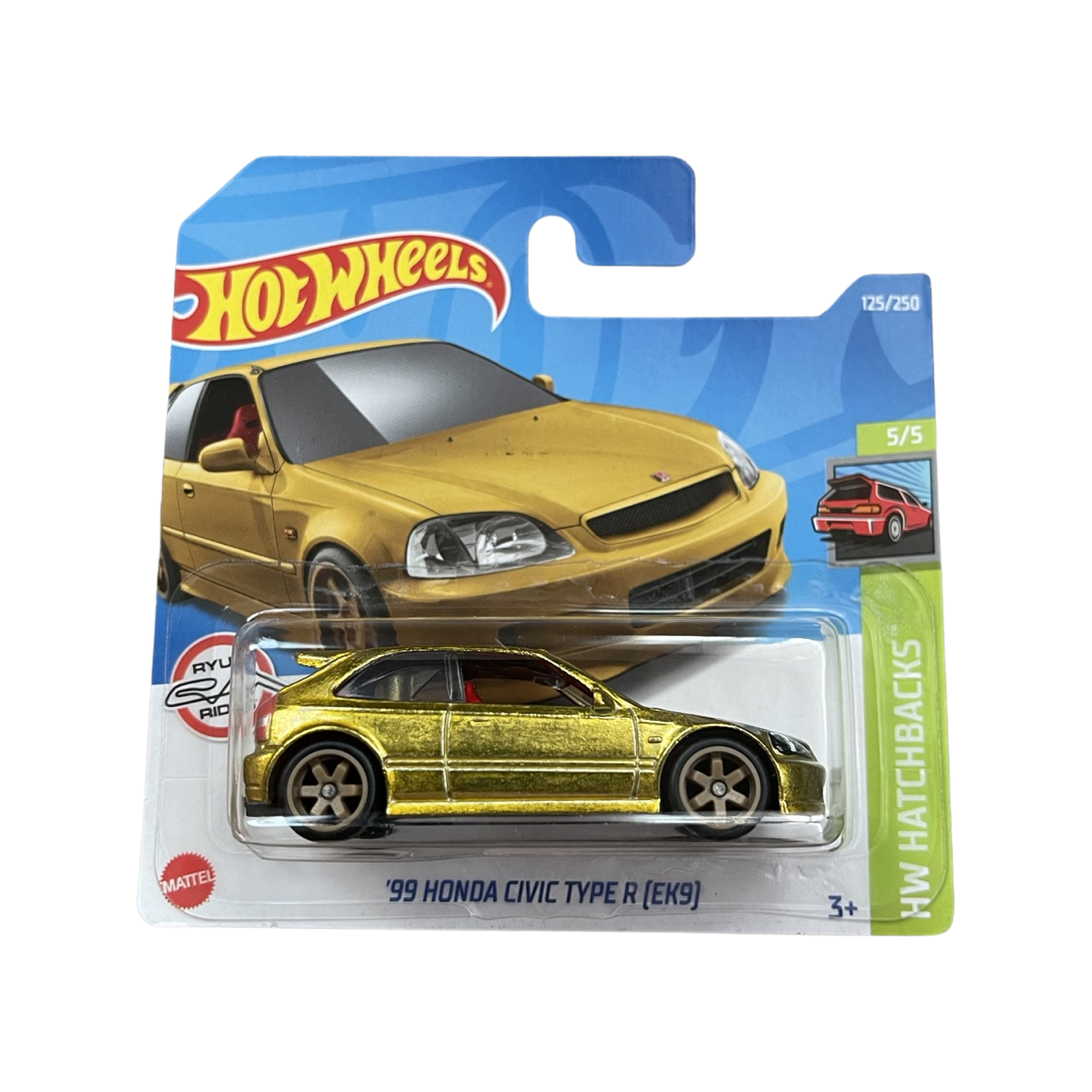 Hot Wheels 2022 Super Treasure Hunt ‘99 Honda Civic Type R EK9 Gold Short Card