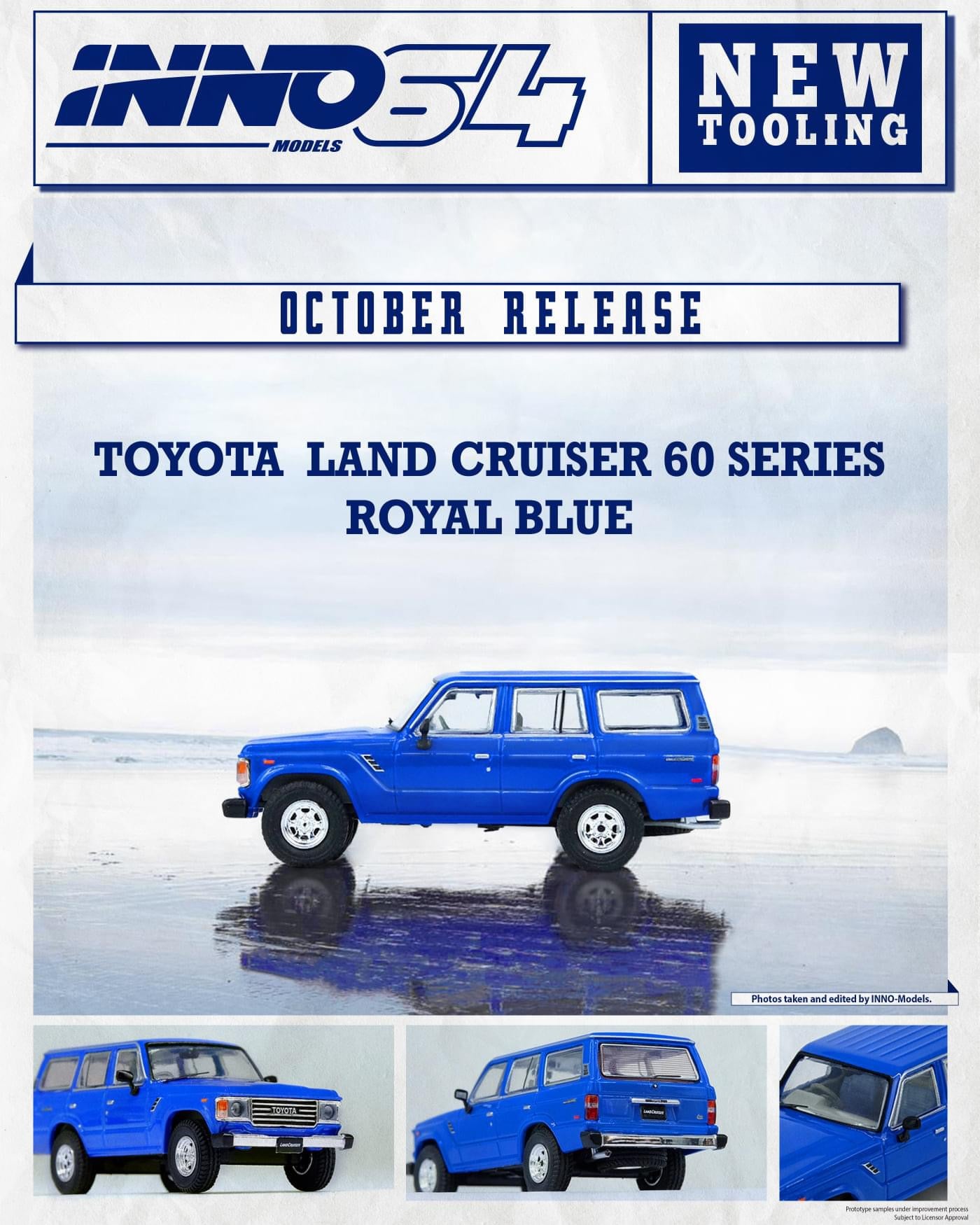 Inno64 1:64 Toyota Land Cruiser FJ60 Blue