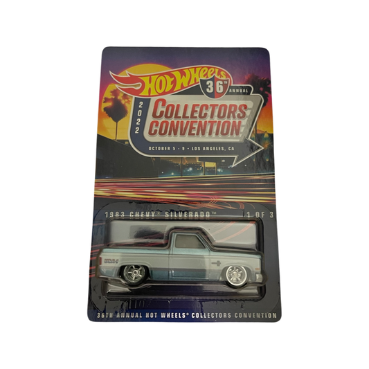 Hot Wheels 2022 36th Annual Collectors Convention Souvenir Car 1983 Chevy Silverado