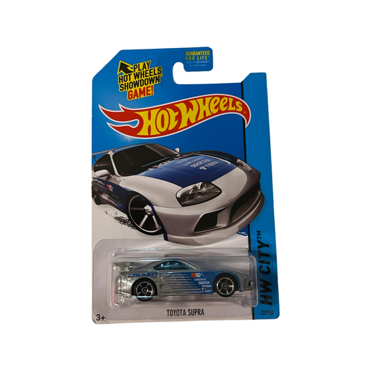 Hot Wheels 2015 Mainline Toyota Supra Silver K-Mart Exclusive