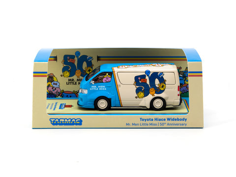 Tarmac Works 1:64 Oil Can Toyota Hiace Widebody Mr. Men Little Miss 50th Anniversary Hobby64