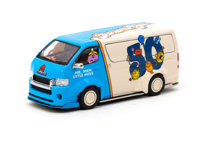 Tarmac Works 1:64 Oil Can Toyota Hiace Widebody Mr. Men Little Miss 50th Anniversary Hobby64