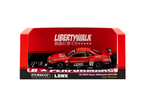 Tarmac Works 1:43 LBWK LB-ER34 Super Silhouette SKYLINE #5 - HOBBY43