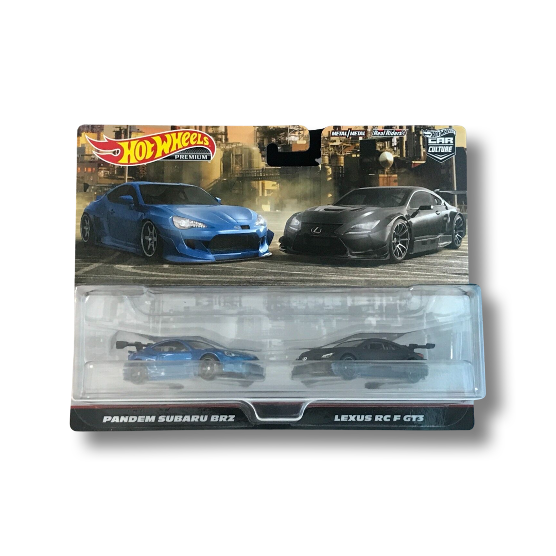 Hot Wheels 2023 Premium Target Exclusive 2 Pack Subaru & Lexus Set