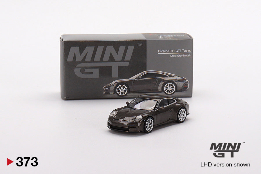 MiniGT 1:64 Porsche 911 (992) GT3 Touring Agate Grey Metallic MiJo Exclusive #373