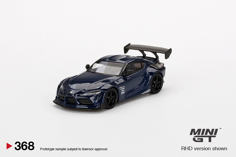 MiniGT 1:64 HKS Toyota GR Supra (A90) Downshift Blue - MiJo Exclusive #368