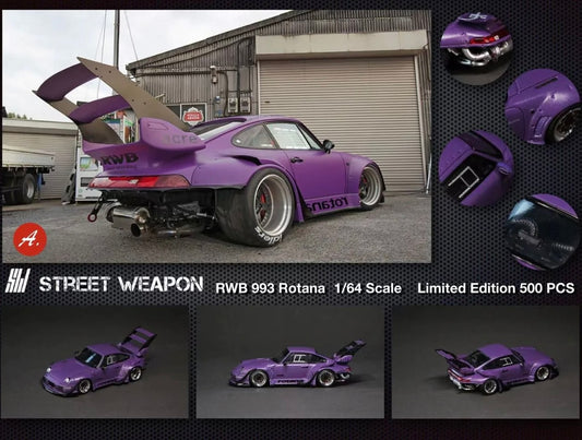 Street Weapon 1:64 Purple RWB 993 Rotana - 2 Styles