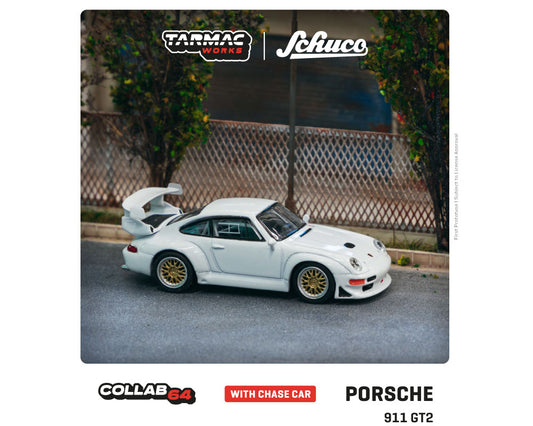Tarmac Works X Schuco 1:64 Porsche 911 GT2 (White) – Global64
