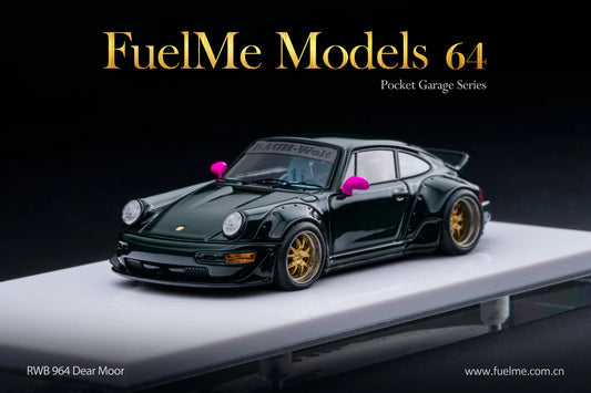 FuelMe Models 1:64 Porsche RWB 964 "Dearmoor" Dark Green