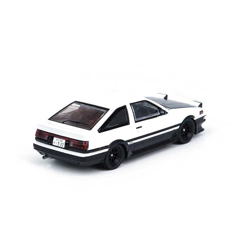 Inno64 1:64 Toyota Sprinter Trueno AE86 White/Black With Extra Wheels Japan Special Edition