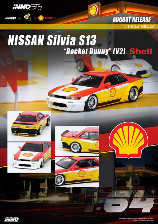 Inno64 1:64 x Tiny x Shell Nissan Silvia S13 Rocket Bunny V2