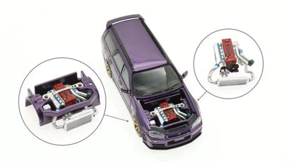 Zoom Model 1:64 Nissan Stagea With Opening Hood