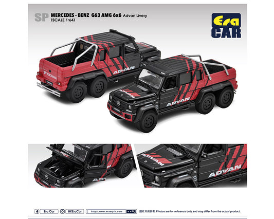 ERA Car 1:64 Mercedes Benz G63 AMG 6×6 Advan – Red