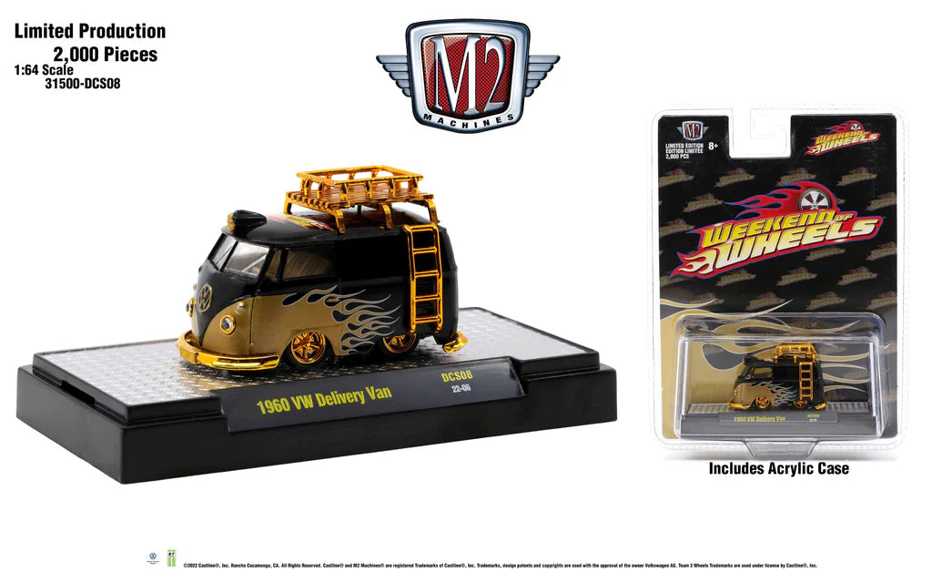 M2 Machines 1:64 Weekend of Wheels 2022 VW Short Bus Dinner Exclusive