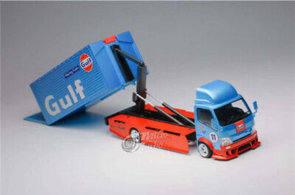 Peako X Micro Turbo 1:64 Custom Flatbed Tow HKS / Gulf Racing Limited