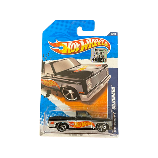 Hot Wheels 2011 Mainline Chevrolet ‘83 Chevy Silverado Black Walmart Exclusive Factory Sealed