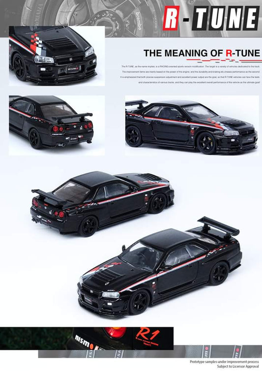 Inno64 1:64 Nissan Skyline GT-R R34 Nismo R-Tune Black Pearl