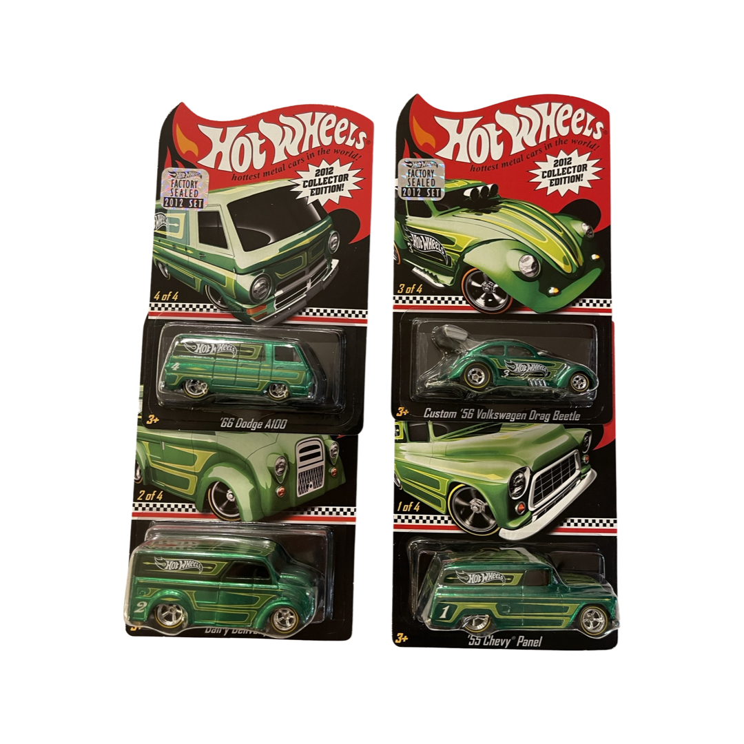 Hot Wheels 2012 Mail In Promotion Factory Sealed Collector Edition Set of 4