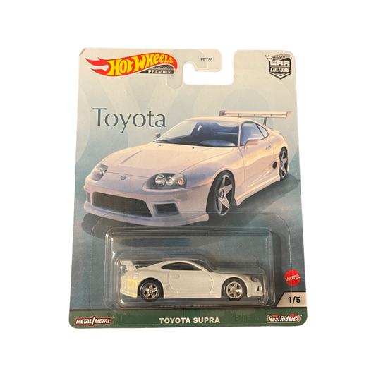 Hot Wheels 2021 Premium Car Culture Toyota Supra White
