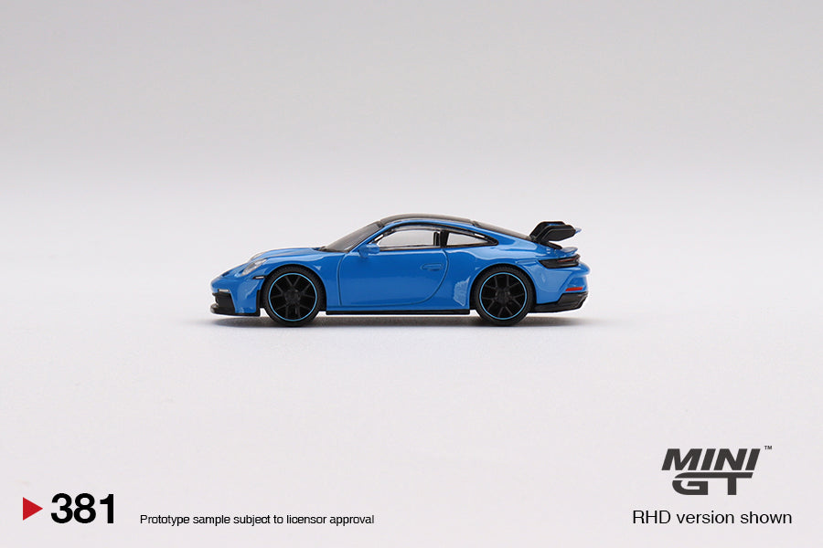 MiniGT 1:64 Porsche 911 (992) GT3 Shark Blue MiJo Exclusive #381