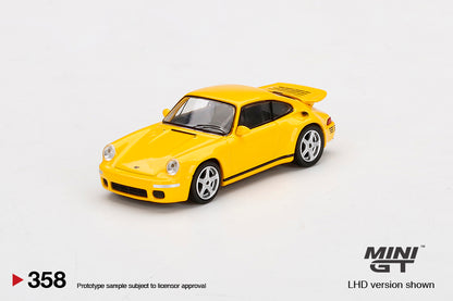 MiniGT 1:64 RUF CTR Anniversary Blossom Yellow MiJo Exclusive #358