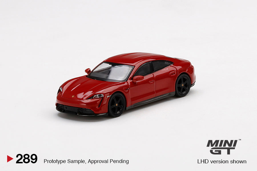 MiniGT Porsche Taycan Turbo S Carmine Red MiJo Exclusive #289