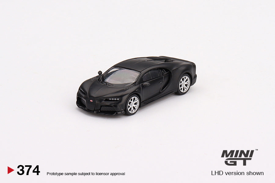 MiniGT 1:64 Bugatti Chiron Super Sport 300+ Matte Black MiJo Exclusive #374