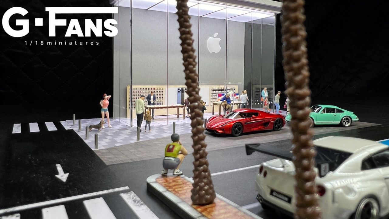 G-Fans 1:64 Diorama Apple Store Building