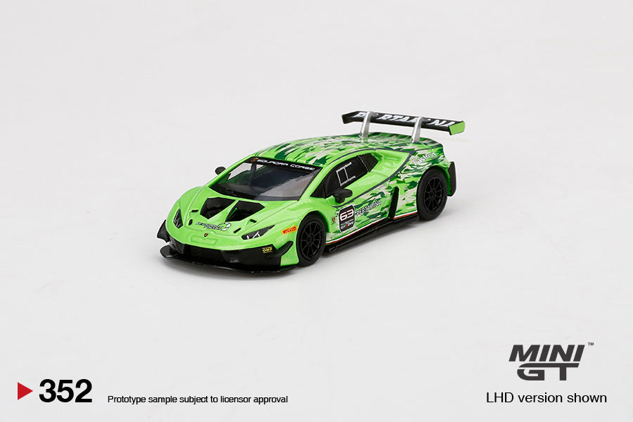 MiniGT 1:64 Lamborghini Huracán GT3 EVO Presentation Green MiJo Exclusive #352