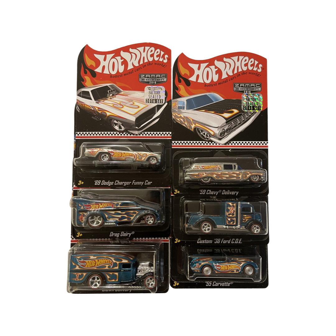 Hot Wheels 2016 Mail In Promotion Factory Sealed Collector Edition Set of 6