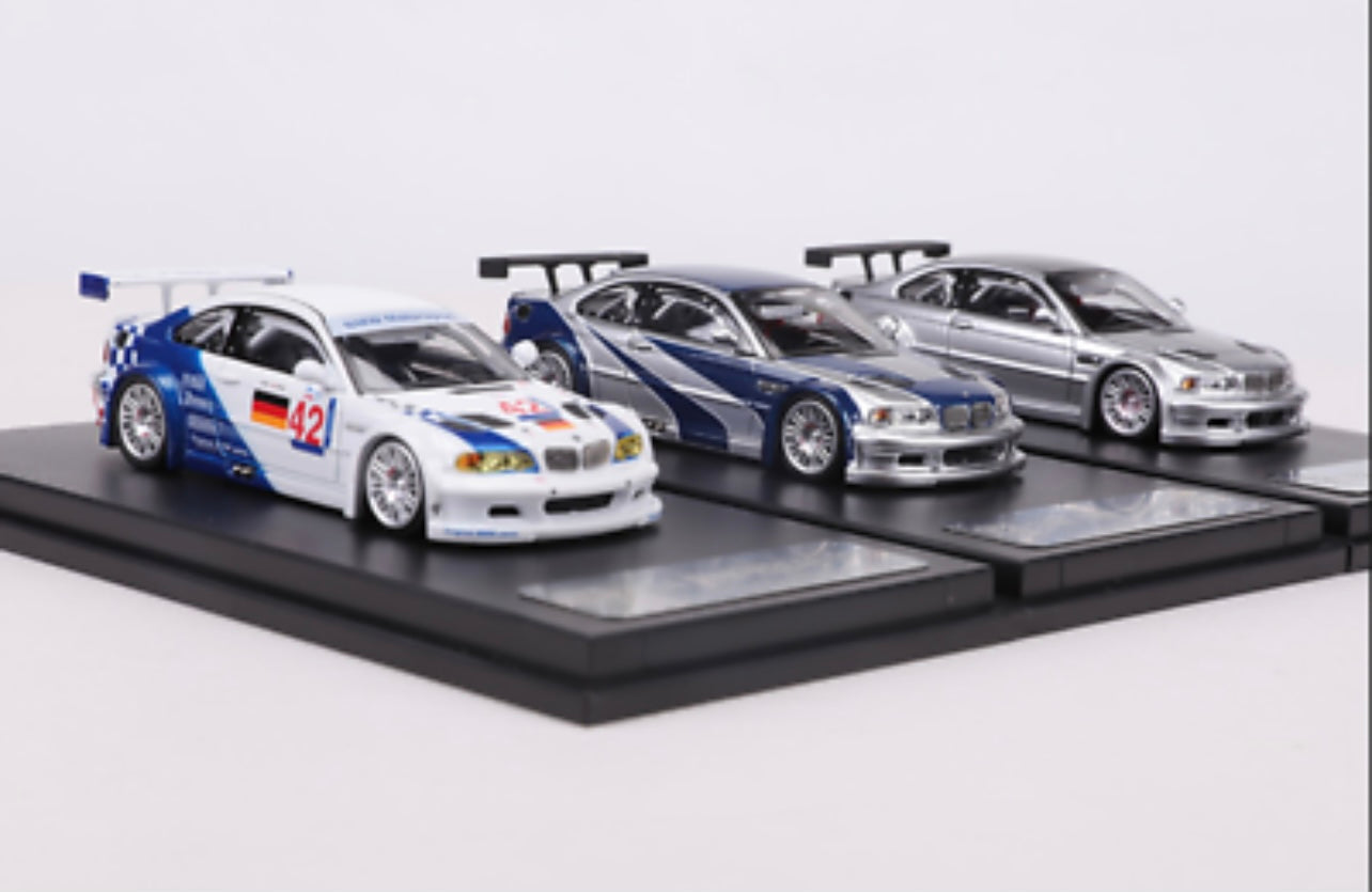 DCM 1:64 BMW M3 E46 GTR - 3 Styles