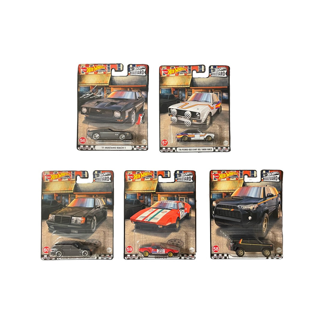 Hot Wheels 2022 Premium Boulevard Series *956M* Full Set Of 5