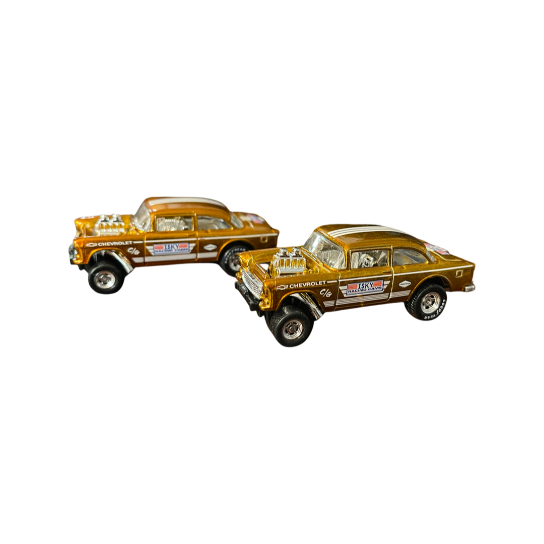 Hot Wheels Loose 2020 Chevrolet '55 Chevy Bel Air Gasser Legends Tour Unspun Pair